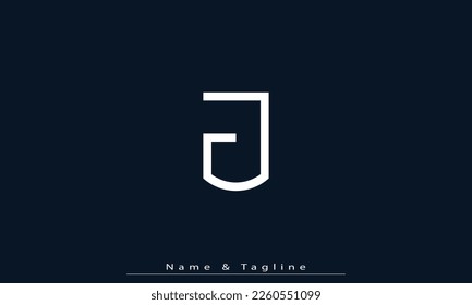 Alphabet letters Initials Monogram logo J 