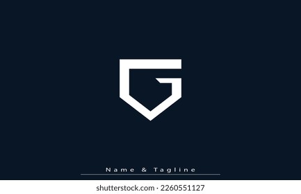 Letras alfabéticas Iniciales Monograma G 