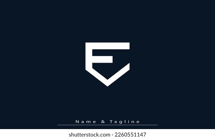 Alphabet letters Initials Monogram logo E