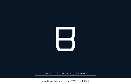 Alphabet letters Initials Monogram logo B 