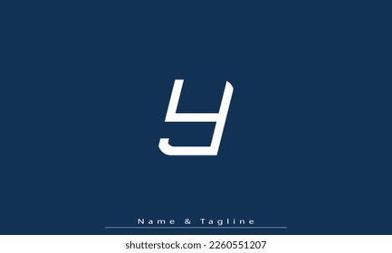 Letras alfabéticas Iniciales Monograma Y 