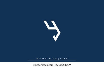 Alphabet letters Initials Monogram logo Y 