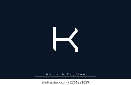 Alphabet letters Initial Monogram Logo K 