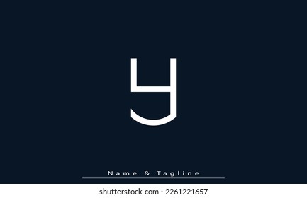 Alphabet letters Initials Monogram logo Y 