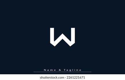Alphabet letters Initials Monogram logo W 