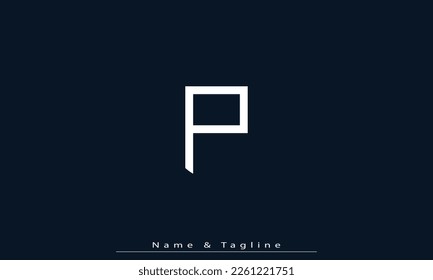 Alphabet letters Initials Monogram logo P 