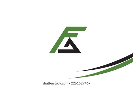 Alphabet letters Initials Monogram logo FG, GF, F and G