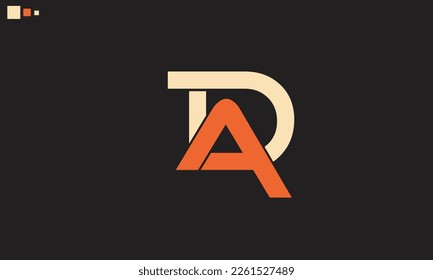 Alphabet letters Initial Monogram Logo DA, AD, D und A