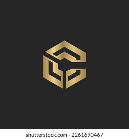 Letras alfabéticas Iniciales Logotipo Monograma CL, LC, L y C