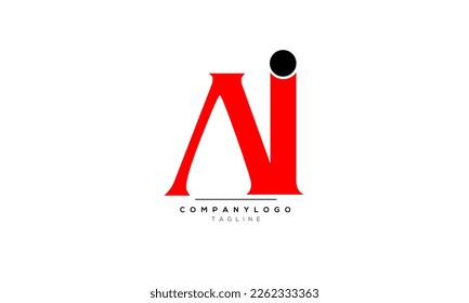 Letras alfabéticas Logo de Iniciales Monograma AI,AI INITIAL,AI carta