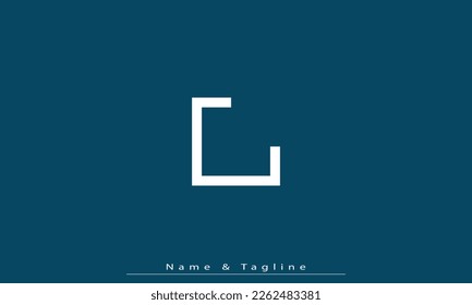 Letras alfabéticas Iniciales Monograma C 