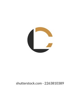 Alphabet letters Initials Monogram logo CL LC