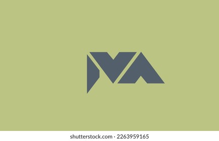 Letras alfabéticas Iniciales Logotipo Monograma MA, AM, M y A