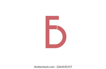 Letras alfabéticas Iniciales Logo Monograma FD, DF, F y D