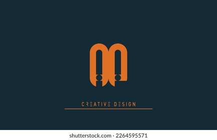 Alphabet letters Initials Monogram logo AP , PA