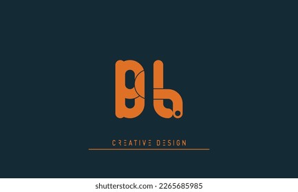 Alphabet letters Initials Monogram logo BL , LB