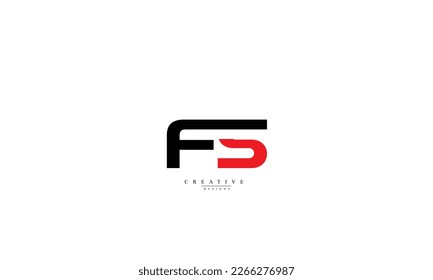 Alphabet letters Initials Monogram logo  FS SF F S