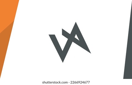 Alphabet letters Initials Monogram logo VA, AV, V and A