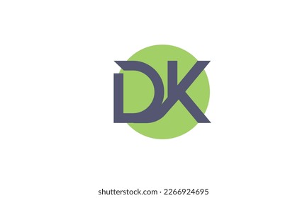 Alphabet letters Initial Monogram Logo DK, KD, D und K