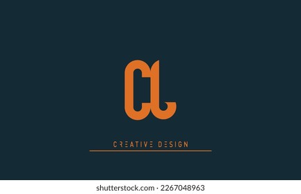 Alphabet letters Initial Monogram Logo CL, LC