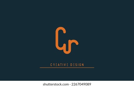 Alphabet letters Initials Monogram logo CR , RC