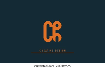 Alphabet letters Initial Monogram Logo CR, RC