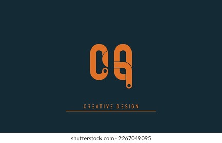 Alphabet letters Initials Monogram logo CQ , QC