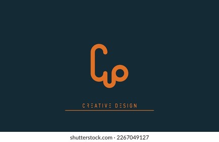 Letras alfabéticas Iniciales Monograma CO , OC