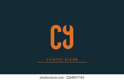 Alphabet letters Initials Monogram logo CY , YC