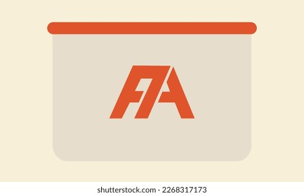 Alphabet letters Initials Monogram logo FA, AF, F and A