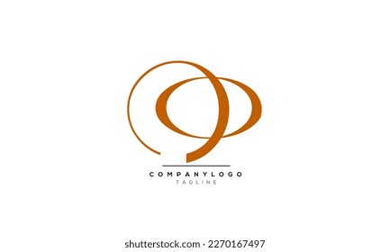 Alphabet letters Initials Monogram logo OO,OO INITIAL,OO  letter