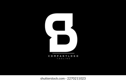 Letras alfabéticas Iniciales Logo monograma SB,SB INITIAL,SB letra