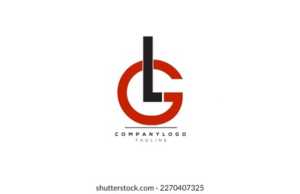 Alphabet letters Initials Monogram logo LG, LG INITIAL, LG letter