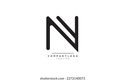 Alphabet letters Initials Monogram logo NY, NY INITIAL, NY letter