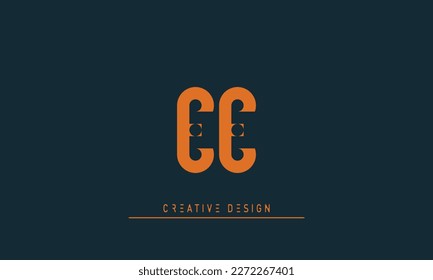 Alphabet letters Initials Monogram logo EE 