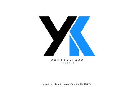 Alphabet letters Initials Monogram logo YK,YK  INITIAL,YK  letter
