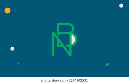 Alphabet letters Initials Monogram logo NB, BN, N and B