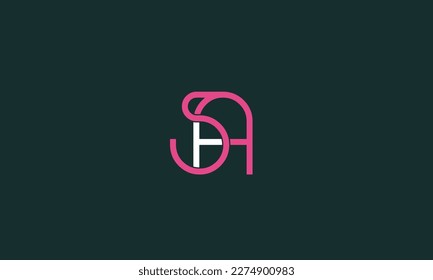 Alphabet letters Initial Monogram Logo SA, AS, S und A