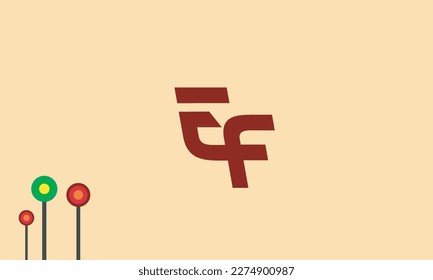 Alphabet letters Initials Monogram logo EF, FE, E and F