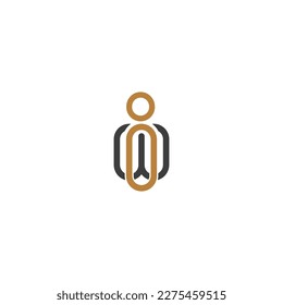 Alphabet letters Initials Monogram logo IW, WI, W and I