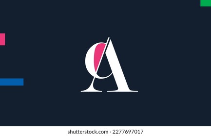 Alphabet letters Initials Monogram logo CA, AC, C and A