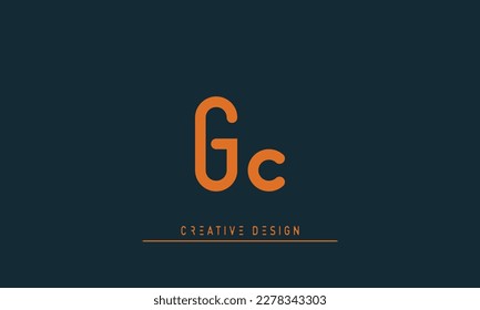 Alphabet letters Initials Monogram logo GC , CG