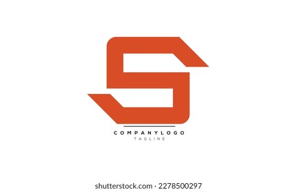 Alphabet letters Initials Monogram logo S,S  INITIAL,S  letter