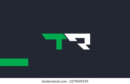 Letras alfabéticas Iniciales Logotipo de Monograma TR, RT, T y R