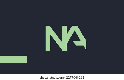 Alphabet letters Initials Monogram logo NA, AN, N and A