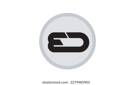 Alphabet letters Initials Monogram logo ED, DE, E and D