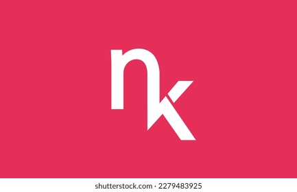 Alphabet letters Initials Monogram logo NK, KN, N and K