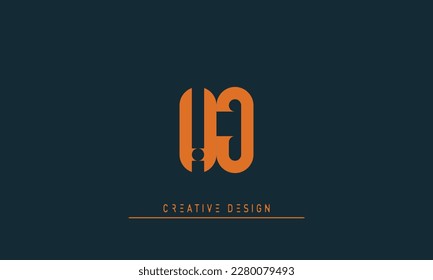 Alphabet letters Initials Monogram logo HJ , JH