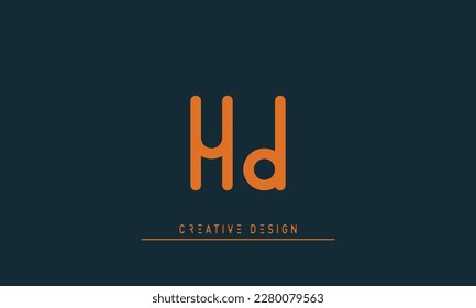 Alphabet letters Initials Monogram logo HD , DH