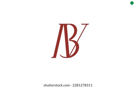 Alphabet letters Initials Monogram logo ABV